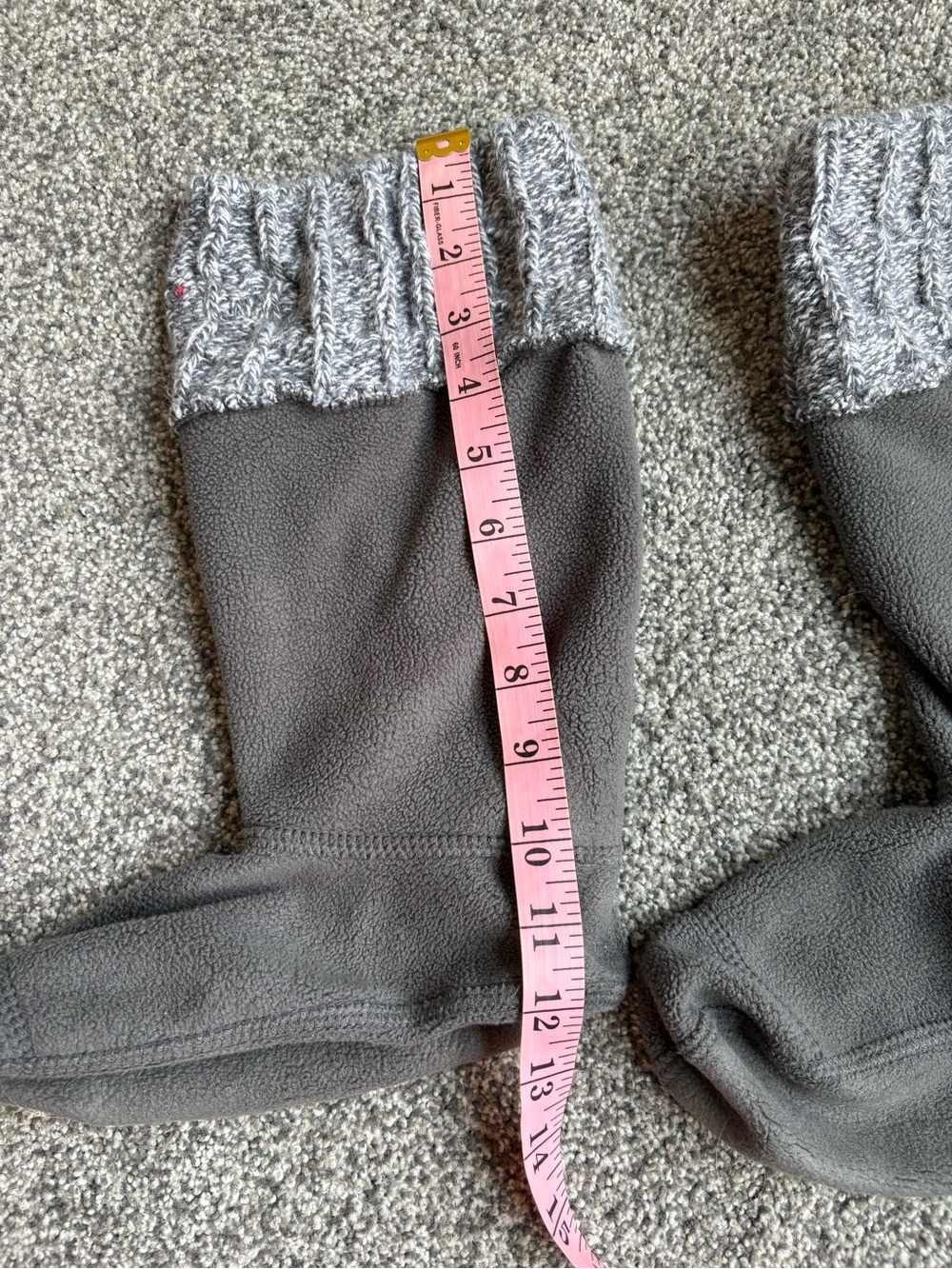 Hunter Women's 6 Stitch Cable Short Boot Sock Grey size Medium (sizes 5-7) - Picture 3 of 5